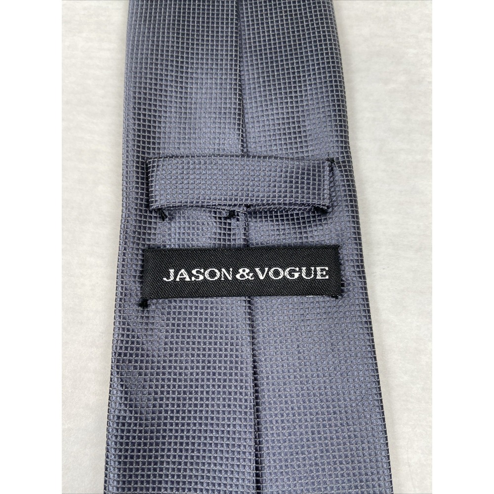 Jason & Vogue  Men's Tie, Slate Grey